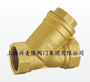 上海兴麦隆 GL11W黄铜丝扣Y型过滤器
