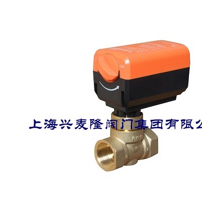 上海兴麦隆 ETT8062电动二通阀 三线一控 螺纹连接
