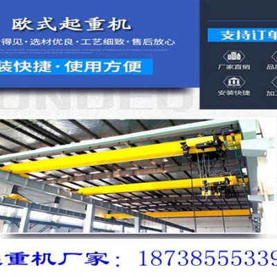 浙江宁波单梁行车厂家10吨欧式起重机多少钱
