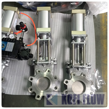 PZ673W气动不锈钢刀型闸阀 气动 刀闸阀气动闸板阀kff