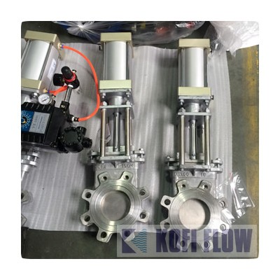PZ673W气动不锈钢刀型闸阀 气动 刀闸阀气动闸板阀kff