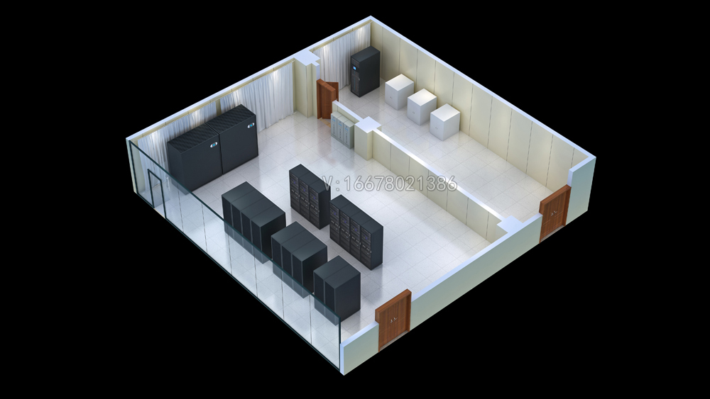 南通UPS机房效果图设计_3D机房效果图制作