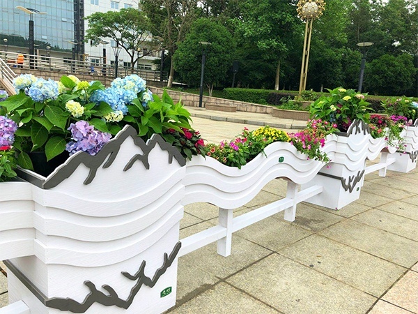 湖州花箱,上海高架桥花箱,浙江护栏花箱,杭州公园椅